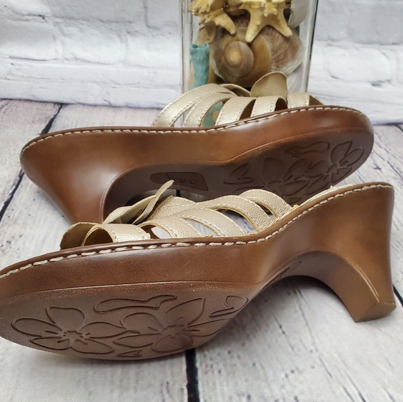 GORGEOUS ✨ BØC Shimmer Flower Sandals 10.5-11, Seriously NEARLY NEW - Picture 9 of 10